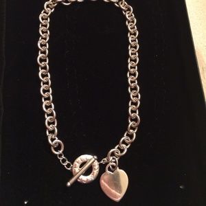 AUTHENTIC TIFFANY & CO TOGGLE HEART NECKLACE
